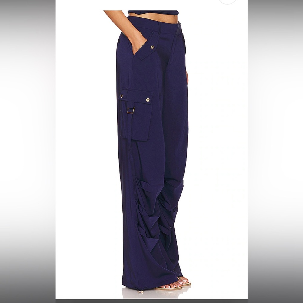 SER.O.YA Navy Flare Pants - Picture 3 of 12